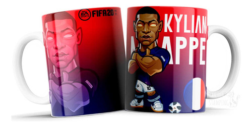 Taza Personalizada Kylian Mbappé Francia Importada