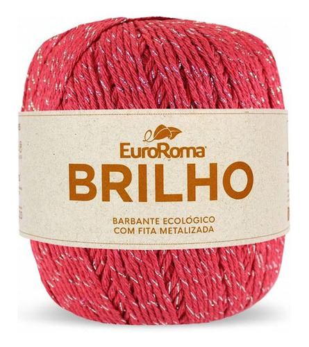 Barbante Euroroma Nº 6 Brilho Prata - 406m - 400g