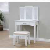 Mueble Tocador Frenchi Home Furnishing, Cereza, Blanco