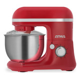 Batidora Planetaria Atma 800w Bowl Acero 4 Lts Roja 6 Vel