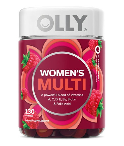 Olly Gomitas Multivitaminico Mujer Acido Folico B12 130 Gum 