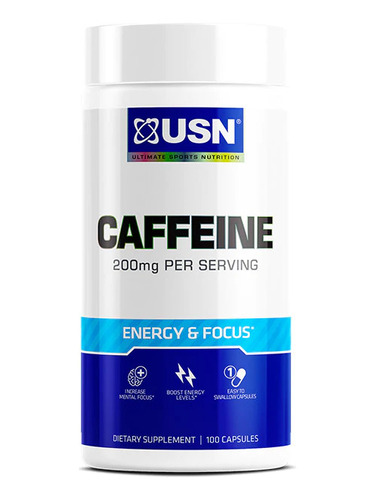 Cafeina Usn 100 Capsulas 200 Mg