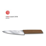 Victorinox Cuchillo De Cocina, Mango Madera De Nogal, 15 Cm Color Nuez