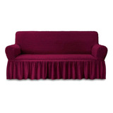 Fundas Elasticas Para Sofas Turca Cubre Sillones 3 Cuerpos Color Rojo