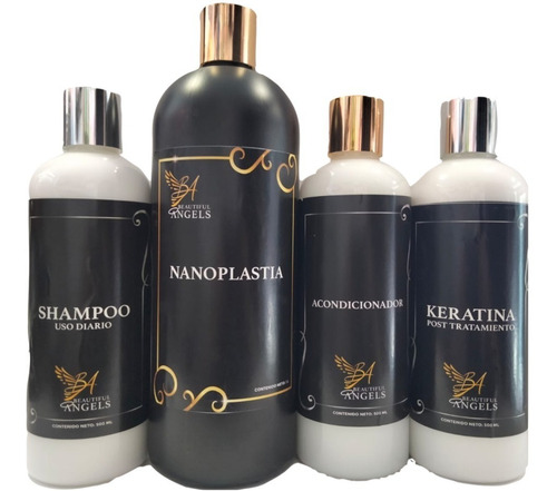 Nanoplastia Kit Shampoo,keratina Post,acond Beautiful Angels