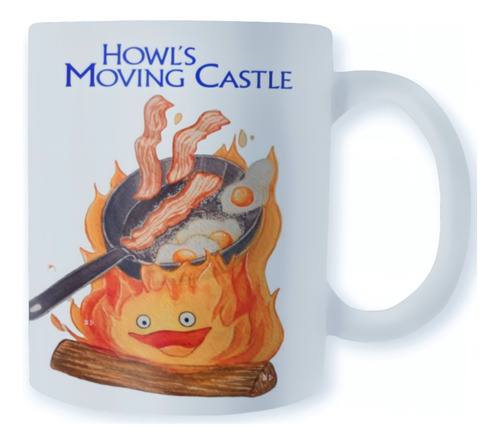 Mug Pocillo Taza Café Té Howl's Moving Castle Calcifer 