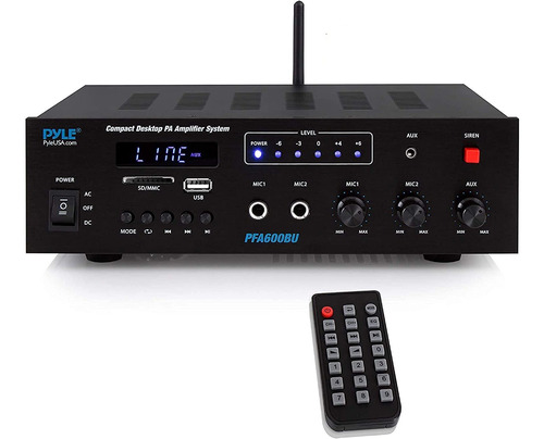 Amplificador De Karaoke Inalámbrico Bluetooth Pyle Pfa600bu