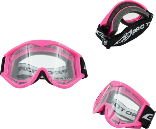 Antiparra Protector  Visual Gafas Moto Atv Enduro Cross Pink