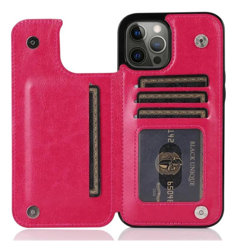 Funda Para iPhone Tarjetero Tipo Cártera Mod 11 Al 14 Promax