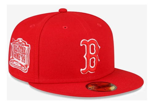 New Era Gorra Boston Red Sox Classic Roja 59fifty Cerrada