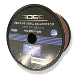 Rollo Cable 100 Metros Para Bafle Rojo Negro