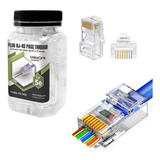 Conector Rj45 Cat5e Passthrough Bote Con 100 Plugs Linkedpro