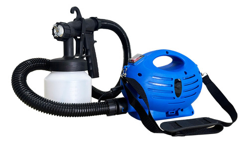 Mini Compressor Elétrico E Pistola Pintura 650w Ps-900 110v Cor Azul