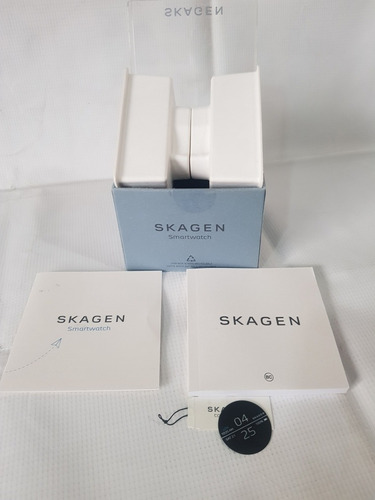 Caja  Estuche Para  Reloj  Skagen Con Base Y Manual Usada