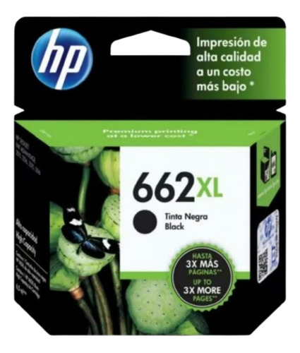 Cartucho Hp 662xl Tinta Negra Original