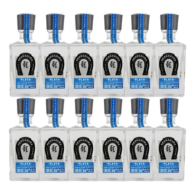 Pack De 12 Piezas De Mini Tequila Herradura Plata .50 Ml