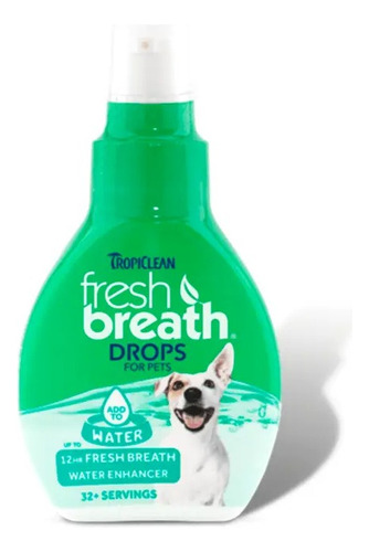 Tropiclean Fresh Breath Drops 65ml Para Perro