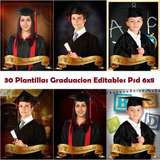 55 Plantillas Graduacion Fondo Libros Y Diversos Psd 6x8 Edi