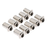 Generic, 10 Tuercas Giratorias Para Tom Lug Metal Para