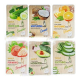 Pack 20 Mascarillas Facial Haokali Hidratante Con Fruta 