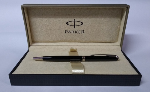 Bolígrafo Parker Sonnet Slim Lacquer Black Ct Color De La Tinta Negro Color Del Exterior Negro Mate