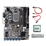 Placa Madre Minera B75 De 12 Gpu, Cpu G1630, Cable Y Cable D