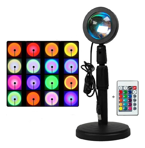 Lámpara Led Rgb Tiktok Proyector Control Remoto Usb 5v Multi