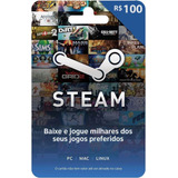 Steam Wallet Gift Card 100 Brl Br Digital Key Envio Já