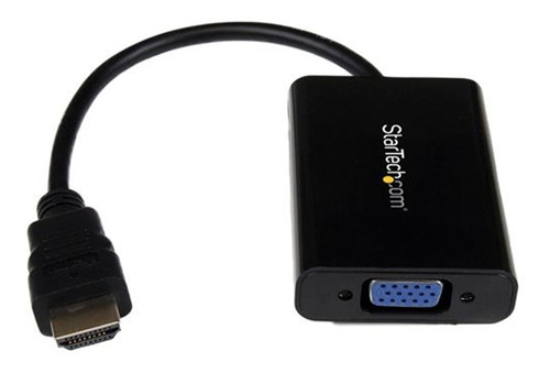 Adaptador De Video Startech Hd2vgaa2 Hdmi A Vga Con Mini-jack De 3.5 Mm Negro