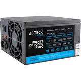 Fuente De Poder R500 Atx 500w Acteck Blazar 24 Pin