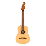 Guitarra Fender Acustica Redondo Mini C/funda Natural 3/4