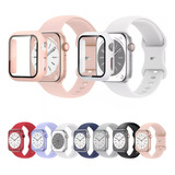 2pzs Correas Para Apple Watch + Carcasa Series 8 7 6 5 4 3 1