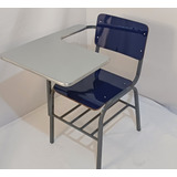 Cadeira Escolar Azul Com Pranchetão - Venda E Aluguel!