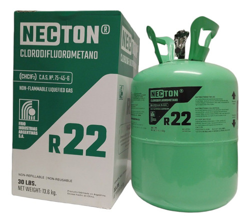 Gas Refrigerante R22 Garrafa 13.6kg Necton Refrigeración