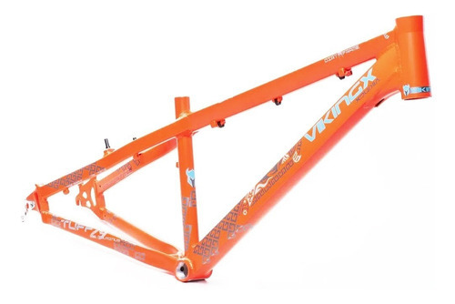 Quadro Vikingx Dirt Jump Tuff X-30 Alumínio - Laranja