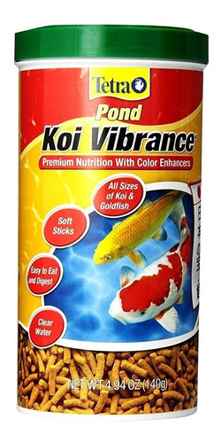 Tetra Pond Koi Vibrance 140g Alimento Flote Color Aiken Acuario Lomas De Zamora