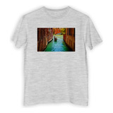 Remera Niño Paisaje Italia Venecia Gondola Canal