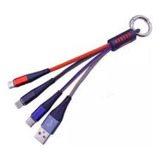 Cabo Recarga Multi Usb Curto/carga Rapida 3 Em 1 Usb Tipo C,