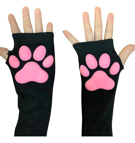 Guantes Kawaii Con Forma De Pata De Gato, Bonitos Y Suaves D