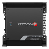 Módulo Amplificador Stetsom Hl 800.4 Wrms 1 Ohm 4 Canal Cor 