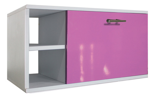 Gabinete Baño Moderno Ensamblado Mdf Elegante Vinil Lila