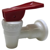 Canilla Plastico Dispenser Roja Agua Caliente Rosca Hembra