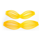 Aplique De Silicone Para Laço Amarelo - 02 Und