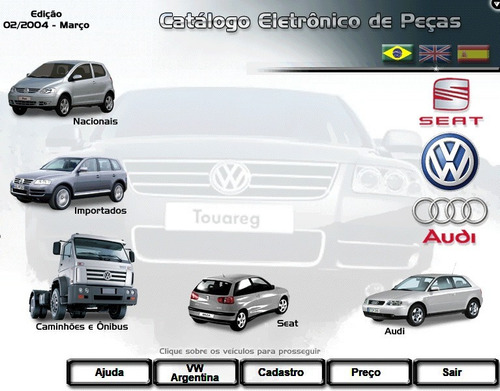 Catálogo Eletrônico Peças Vw Audi Seat Versão Nacional 2004