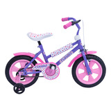 Bicicleta R12 Infantil Con Ruedas De Plástico Y Goma