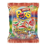 Chupetines Mr. Pop Trompito Twist Arcor Bolsa X 50 Unidades 