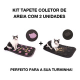 Kit Tapete Coletor De Areia Para Gatos C/ 2 Unidades