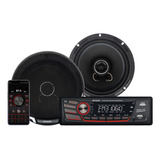 Combo Radio Para Auto + Parlantes Aiwa