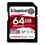 Memoria Flash Canvas React Plus 64 Gb Sd Uhs-ii Clase 10