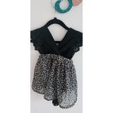 Vestido Beba Con Abrojo Animal Print